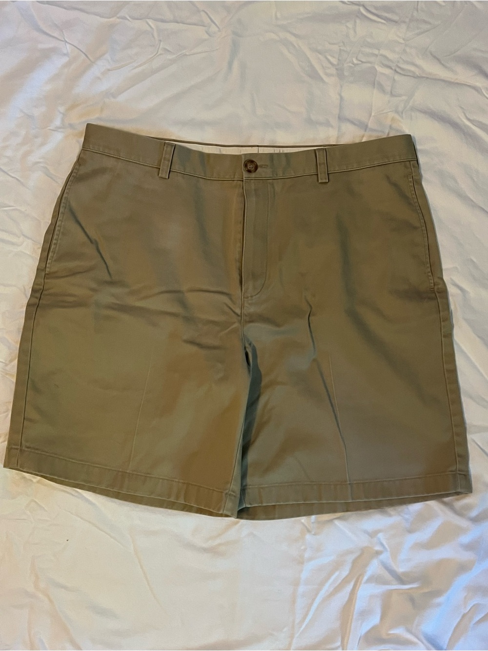 L.L. Bean Light Tan  Flat-Front Men's Shorts
